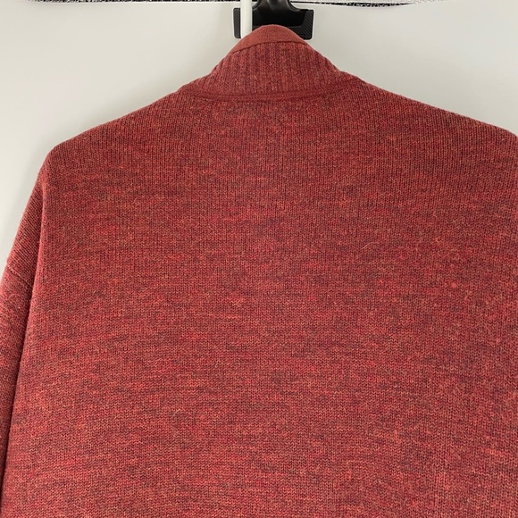 Orvis Rust Wool Zip Up Sweater Men’s Large - Picture 8 of 11